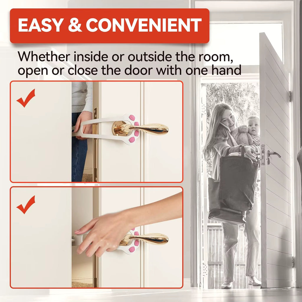 Cat Door Holder Latch Adjustable Dog Door Stopper Elastic Gate Lock Flex Latch Strap Keep Dog Out from Entering Pet Gate Supply