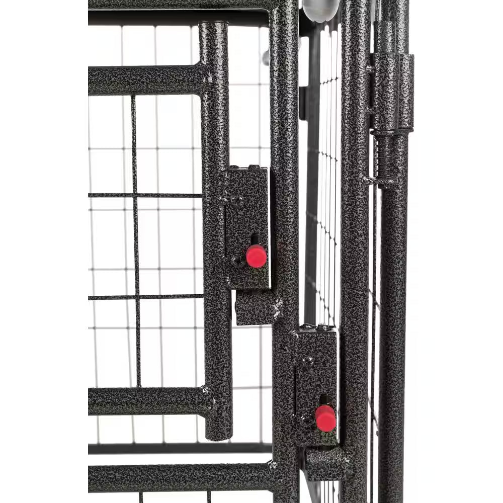 Deluxe Outdoor Dog Kennel with Cover, Medium